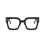 Oversized Blue Light Blocking Computer Reading Glasses Anti Eye Strain with Flat Light Mirror Black Frame 2