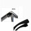 Oversized Blue Light Blocking Computer Reading Glasses Anti Eye Strain with Flat Light Mirror Black Frame 5