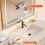 Mini Sponge Mop with Foldable Design, SelfSqueeze,  Absorbency for Kitchen, Bathroom, Tabletop 4