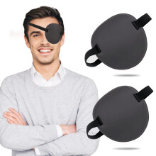 3D Adjustable Eye Patch 2PCS for Adults and Kids, Medical Amblyopia Lazy Eye Patch Black Gray