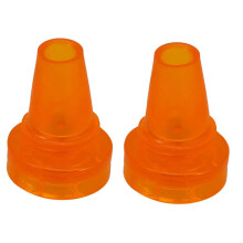 2pcs Trekking Pole Tips Durable Shock Absorbing Anti Slip Walking Stick Replacement Tips for Hiking