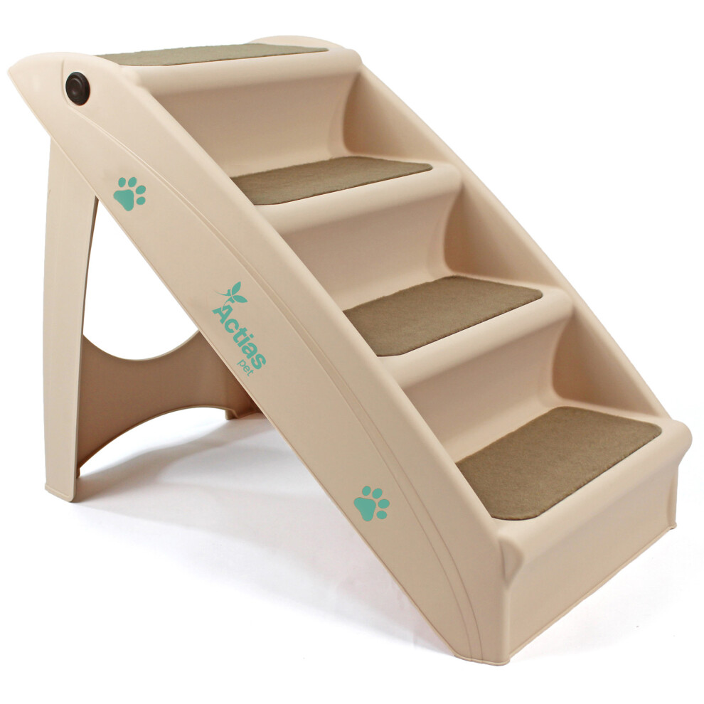 Actiaspet Lightweight Foldable Pet Stairs Beige