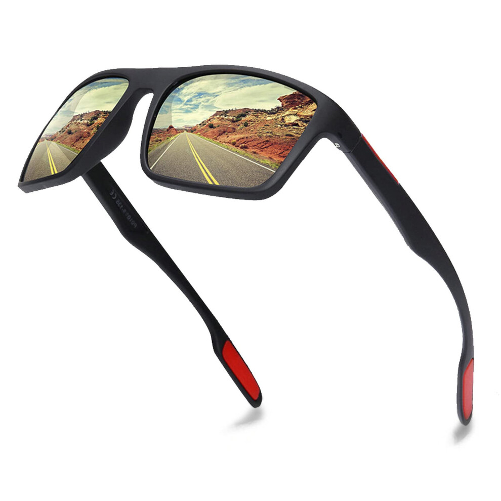 Black/Grey 2.5X Magnification Polarized Reading Glasses For Men And Women, Vintage Tr90 Frame