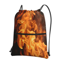 Lightweight Drawstring Gym Bag for Men, Water‑Repellent Sports Backpack with Zipper Pocket for Travel Yoga Camping