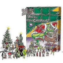 (Grinch H) 2025 Christmas Advent Blind Box 24pcs Surprise Christmas Gift