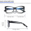 Blue Light Blocking Cat Eye Reading Glasses for Women 3 Pack Oversized Clear +1.5 Magnification 3