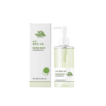 Gentle Mung Bean Makeup Remover Oil with Jojoba & Green Tea  Non-Greasy, Hydrating Facial, Eye & Lip Cleanser that Dissolves Makeup, Regulates Oil & E