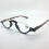 Blue Light Blocking Reading Glasses 1.5 Retro Semi Rim Computer Readers Black Frame Round Lightweight 1