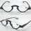 Blue Light Blocking Reading Glasses 1.5 Retro Semi Rim Computer Readers Black Frame Round Lightweight 3