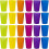 24 Pcs Reusable Plastic Cups, 6 Bright Colors Plastic Cups for Kids, Camping 1