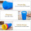 24 Pcs Reusable Plastic Cups, 6 Bright Colors Plastic Cups for Kids, Camping 2