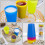 24 Pcs Reusable Plastic Cups, 6 Bright Colors Plastic Cups for Kids, Camping 4