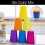 24 Pcs Reusable Plastic Cups, 6 Bright Colors Plastic Cups for Kids, Camping 5