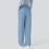 Women's wide-leg stretch work pants,  business-Light Gray XL 6