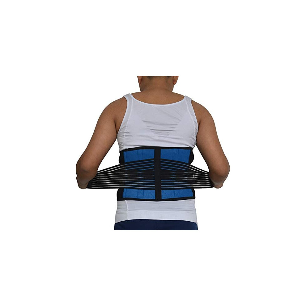 Back Support Belt for Men with Adjustable Lumbar Support, Breathable Mesh Posture Corrector, XXLarge