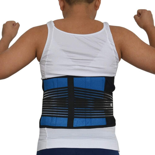 Back Support Belt for Men with Adjustable Lumbar Support, Breathable Mesh Posture Corrector, XXLarge 2