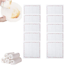 Rainbow Oleophobic Cleaning Cloths 10 Pack, Absorbent MultiLayer Cotton Towels for Kitchen