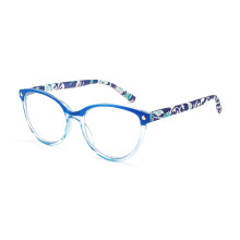 Cat Eye Reading Glasses 2.5x Blue Light Blocking Anti Eyestrain Lens with Spring Hinge for Women