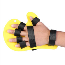 Yellow Finger Orthosis Hand Splint for Stroke Rehabilitation with Extended Fingerboard Support