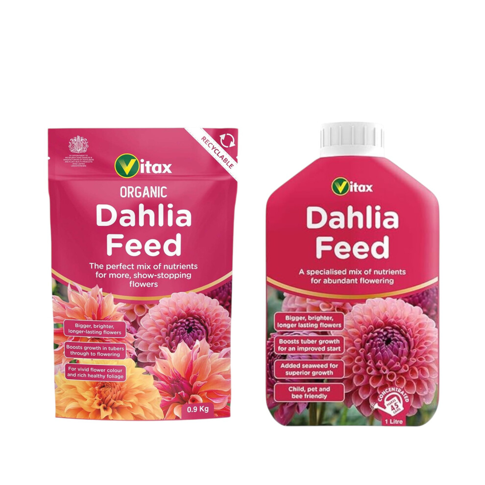 New Vitax Dahlia Feed 0.9Kg & Liquid Dahlia Feed 1L