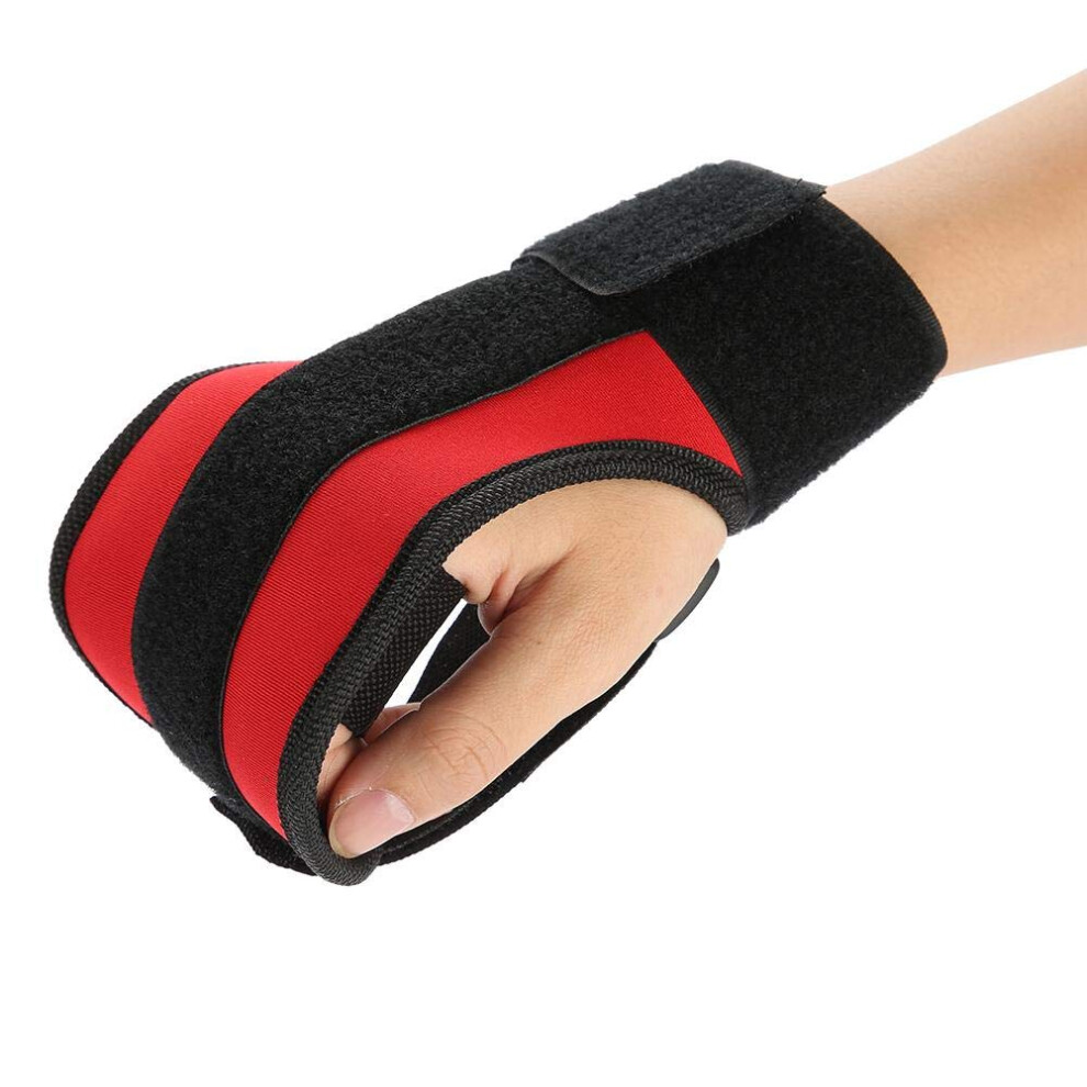 Black Rehabilitation Training Glove With Fivefinger Separation And Adjustable Buckle For Stroke Recovery ( 02)