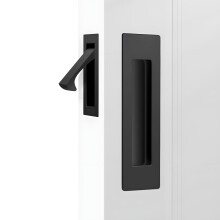 Boutons de poche lisses, finition sophistiquée, pour un-Noir