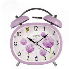 (Purple) Alarm Clocks For Bedrooms, Square Alarm Clock , Student Home Decoration Desktop Clock(Light Green)