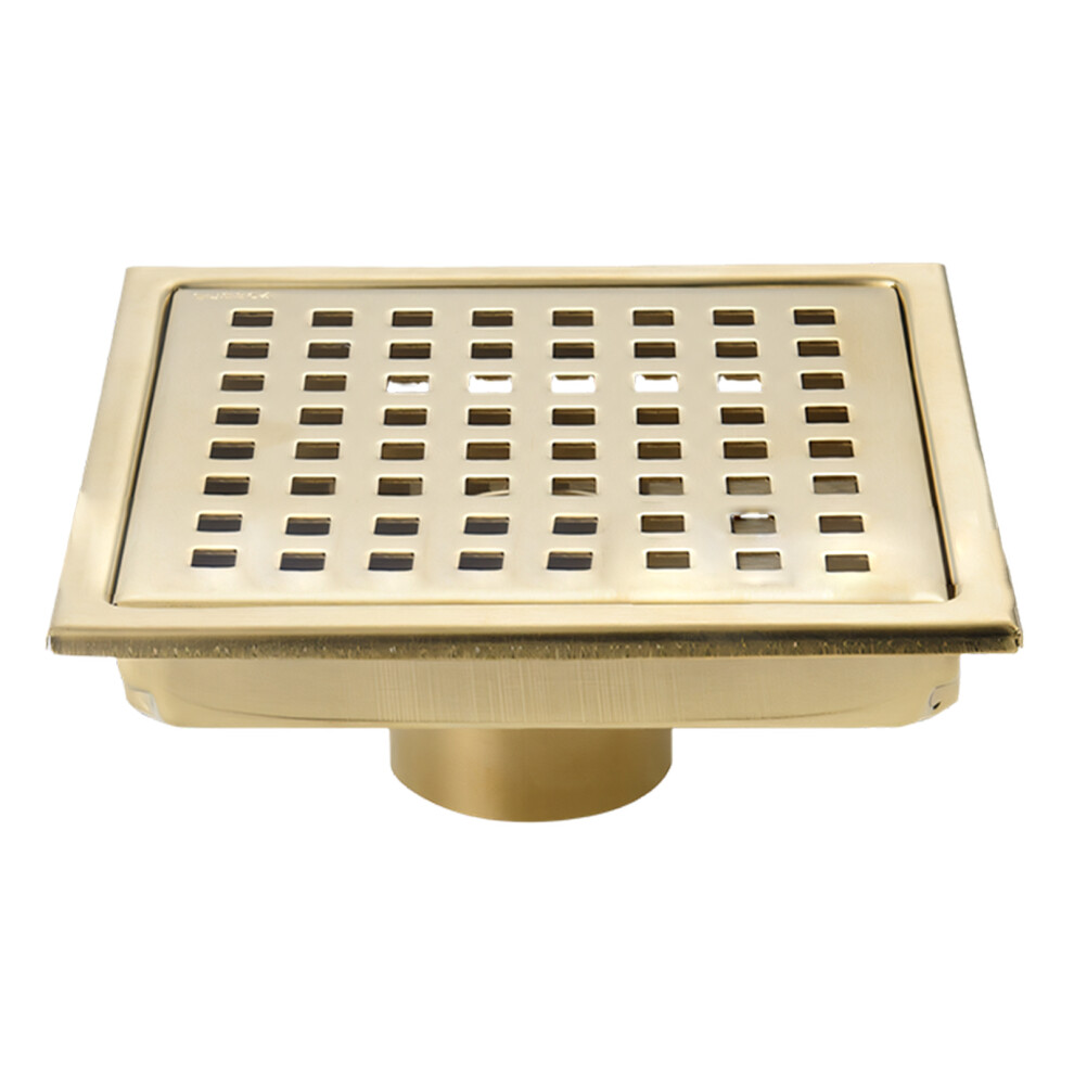 Stainless Steel Shower Floor Drain Floor Strainer-Gold 11Cm 7751001597497