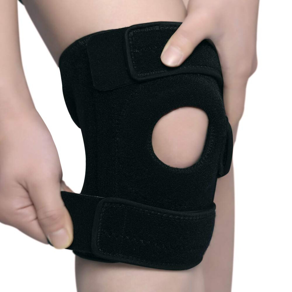 Adjustable Neoprene Knee Brace with Patella Stabilizer for Arthritis Pain Relief and Sports Injury Recovery