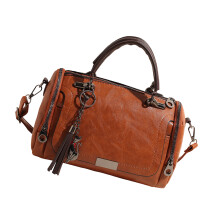 Sac à bandoulière à franges à la mode, sac à bandoulière-brun
