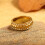 Diamonds Embedded Geometric Rings Pyramid Designs Unisex-7 7