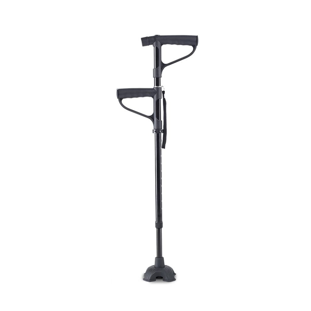 Lightweight Adjustable Walking Cane for Seniors with Ergonomic Grip and Nonslip Four Claw Base