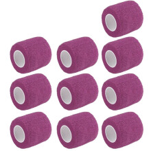 Cohesive Bandage Wrap 3 Inch x 5 Yards Self Adhesive Elastic Tape for Wrist Ankle Support Purple 10Pack