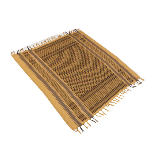 Shemagh Scarf Cotton A5 Deep Wolf Brown Arab 1