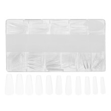 Durable Transparent Nail Tips ABS Artificial Nail Decorations