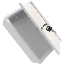 Versatile White Wall Mount Milk Case for Home Storage