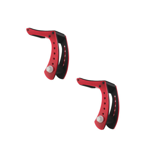 2Stk Ergonomischer Gitarrenhalter Rot Mit Gepolstertem