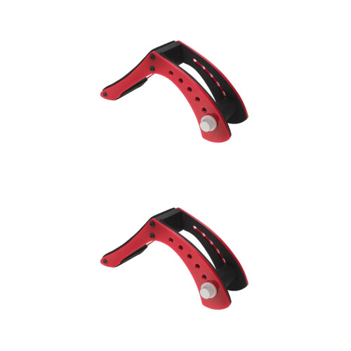 2Stk Ergonomischer Gitarrenhalter Rot Mit Gepolstertem 2