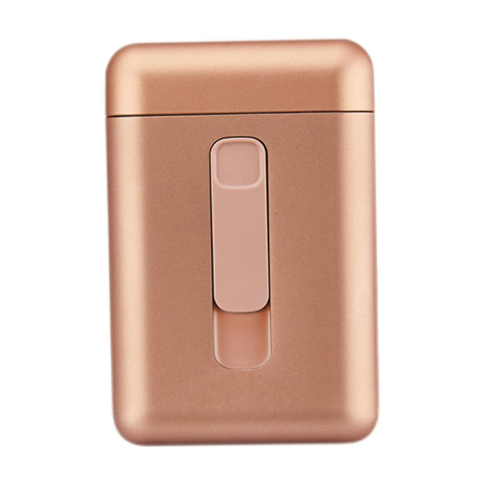 2 in 1 Electric Cigarette Case Lighter USB Rechargeable Windproof Flameless Design Holds 20 Cigarettes