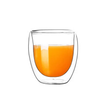 80450ml Double Wall Borosilicate Glass Cup, HeatResistant Insulated Coffee Mug with Handle
