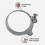 2 Pack Reinforced Clamps for 80-85mm Galvanized Steel Pipe 2