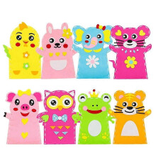 8 Pcs Hand Puppets Kids DIY Hand Puppets Cloth Puppets Hand Puppets DIY Crafts