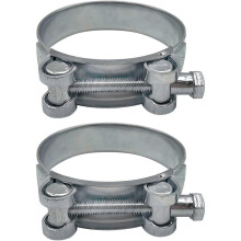 2 Pack Reinforced Clamps for 80-85mm Galvanized Steel Pipe