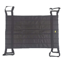 Patient Transfer Sheet with Non Slip Oxford Fabric and PU Handles, Lift Sling for Elderly Care Black