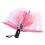 Automatic Umbrella 8 Ribs, 12.3oz Pink Transparent 14