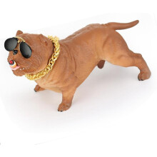 Dog Car Dashboard Ornament, Funny Brown Cute Dog Statue for Car Interior Home Office Decoration, with Resin Material