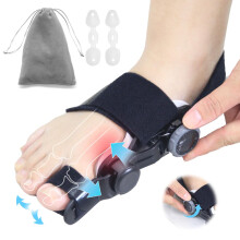 Adjustable Bunion Corrector and Orthopedic Bunion Splint for Women and Men, 40 Toe Alignment with Soft Silicone Pad