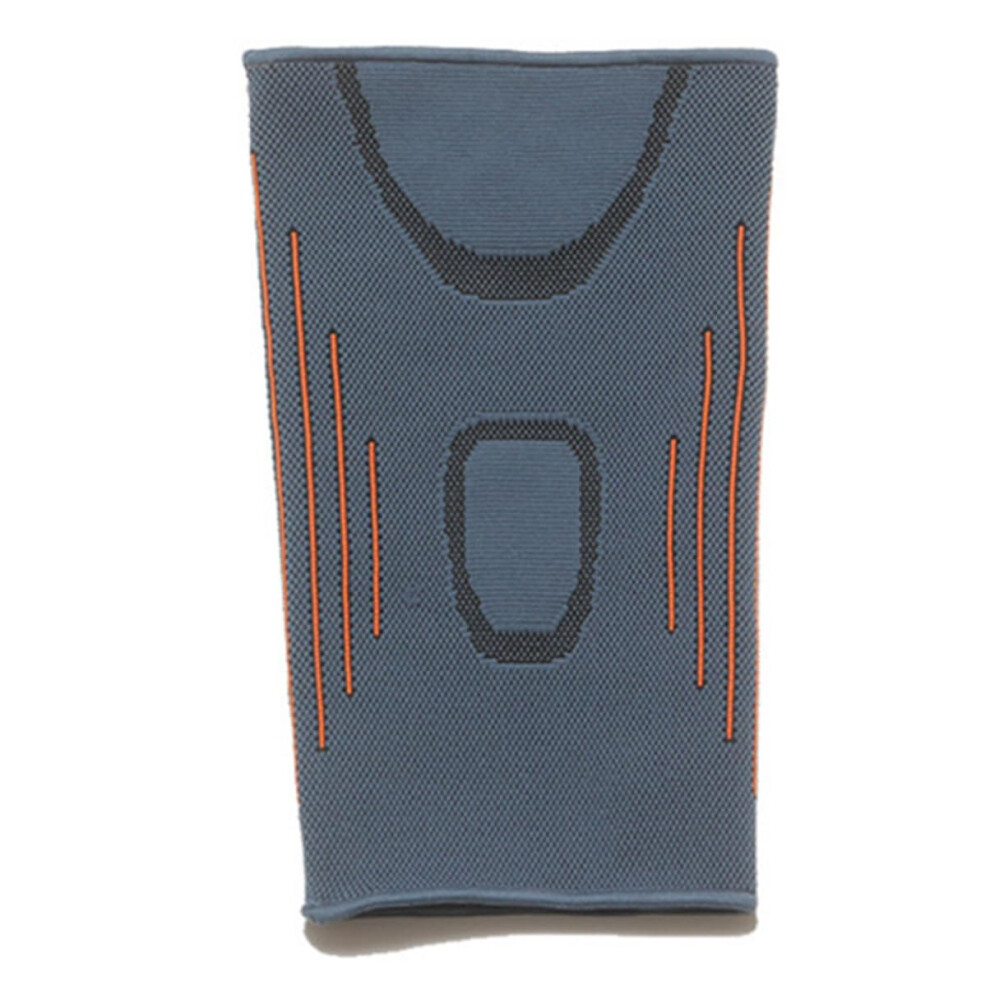 Green/Orange Knee Support Brace With Anti Slip Silicone Strips, Breathable Compression Sleeve For Running Sports