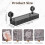 Suction Cup Shower Caddy NoDrill Wall Mounted Shelf with Glacier Pattern, Movable Organizer, 22lbs Load (Clear Gray) 2