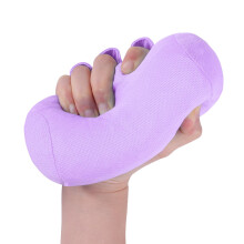 Hand Grip for Contracture with Ergonomic Cylindrical Design, Soft Palm Grip for Stroke Recovery, 1pcs Purple
